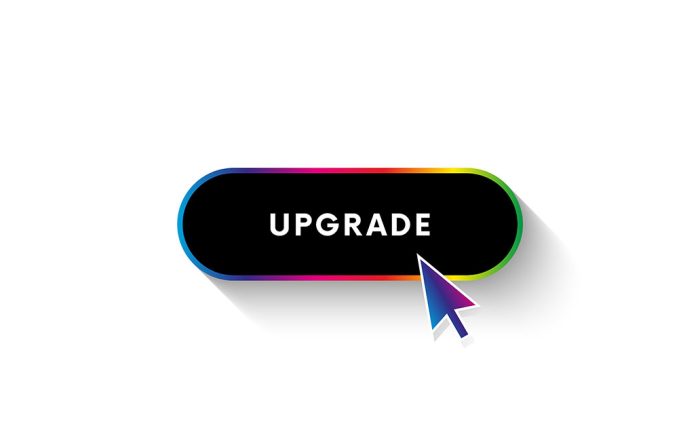 Cursor hovering over "Upgrade" button