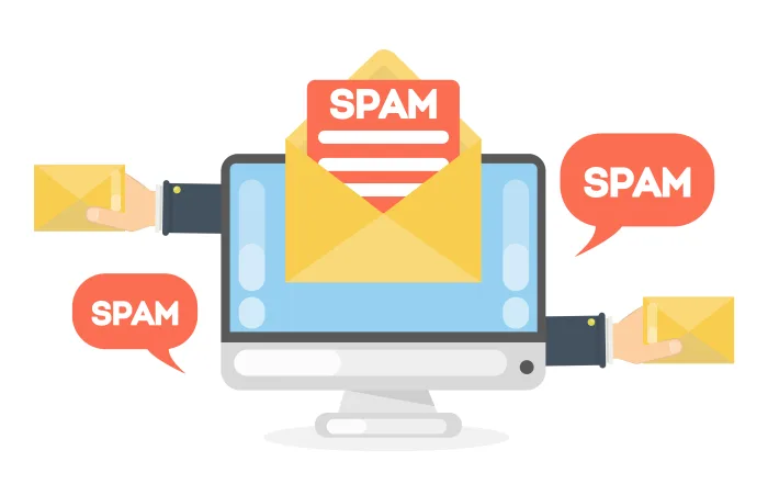 spam concept illustration.