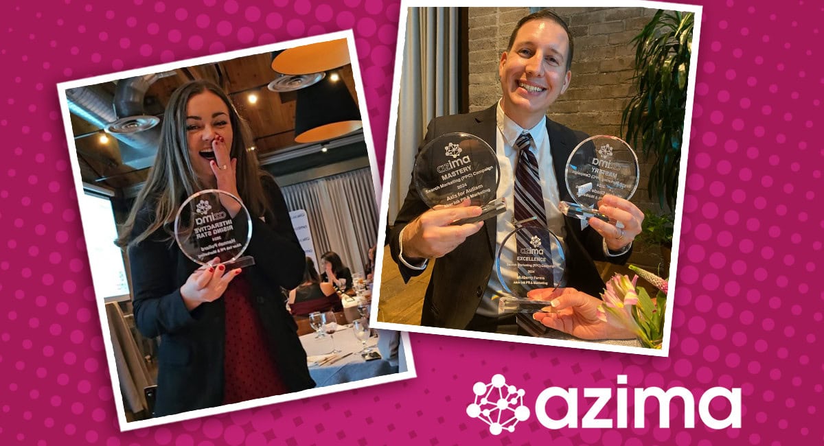 Aker Ink's Hannah Trull and Matt Osteen at the 2024 AZIMA Awards